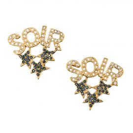 klipsy vintage ysl|Vintage Yves Saint Laurent Flower Clips with Crystals.